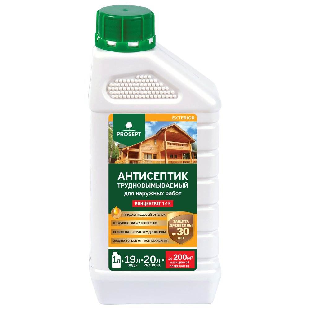 Защита древесины PROSEPT EXTERIOR 1 л